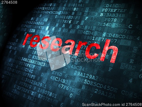 Image of Advertising concept: Research on digital background