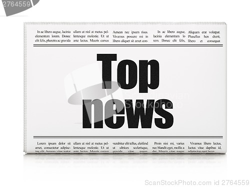Image of News concept: newspaper headline Top News
