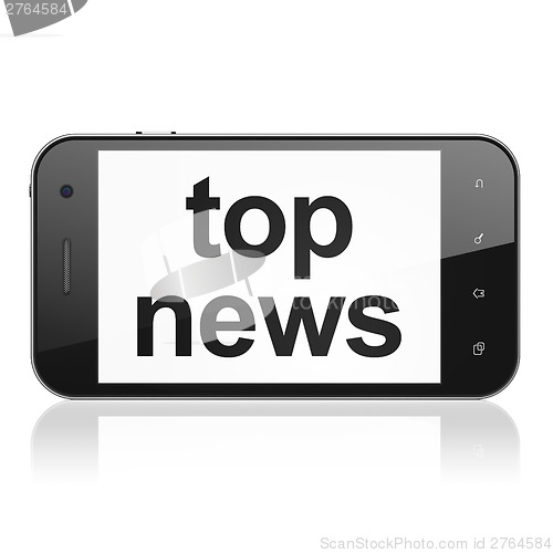 Image of News concept: Top News on smartphone