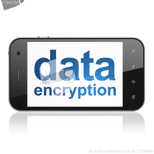 Image of Protection concept: Data Encryption on smartphone