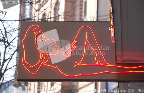 Image of night club for adults signboard