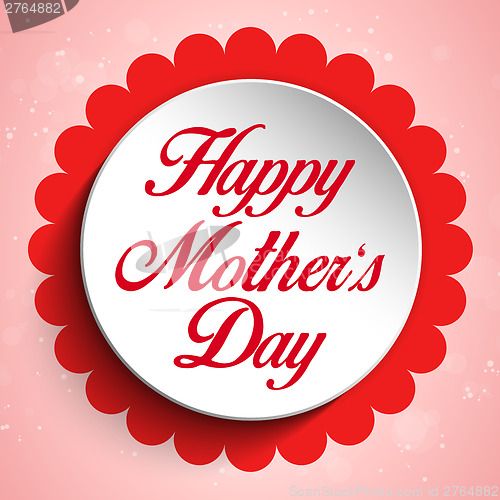 Image of Happy Mother Day Heart Tag Background