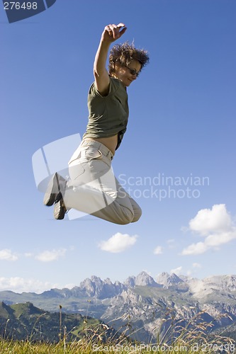 Image of Jumping woman
