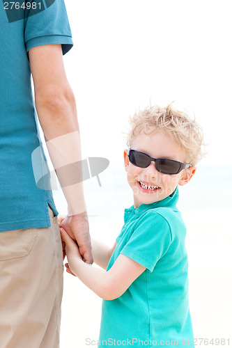 Image of little boy at vacation