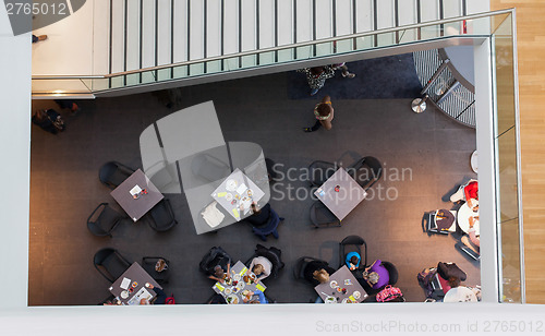 Image of Top view of a restaurant