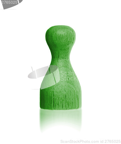 Image of Wooden pawn with a solid color
