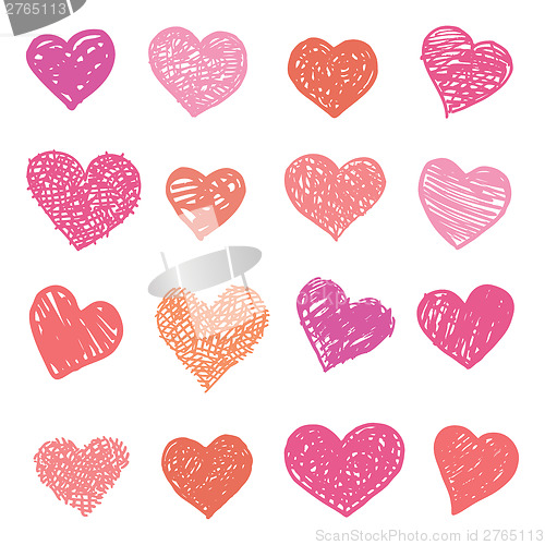 Image of Love. Heart illustration isolated.