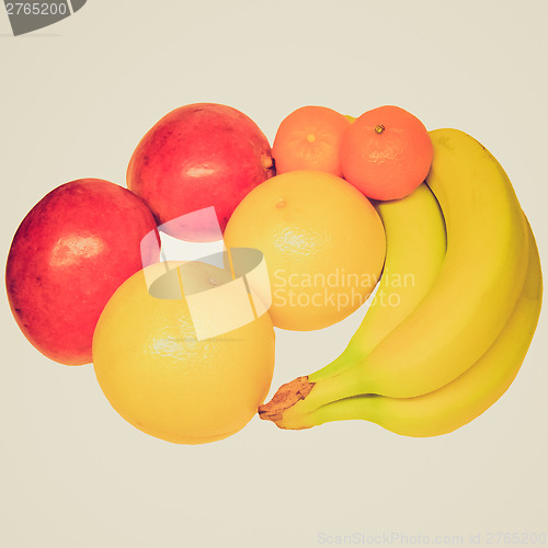 Image of Retro look Fruits picture