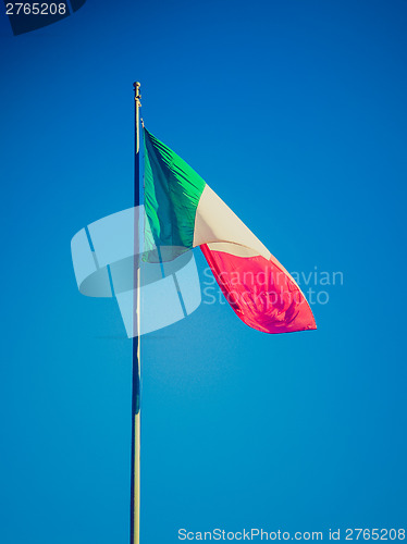 Image of Retro look Italian flag