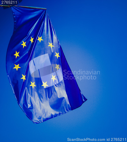 Image of Retro look European flag