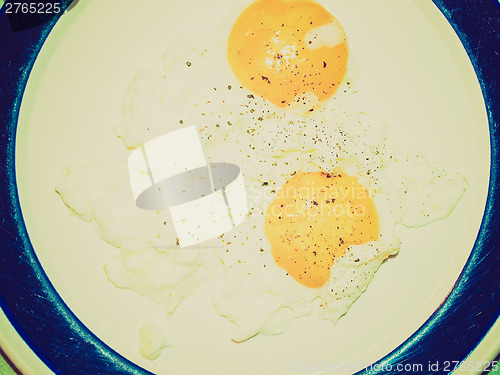 Image of Retro look Fried egg