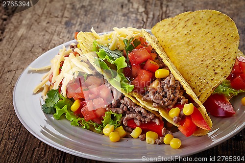 Image of Mexican food Tacos