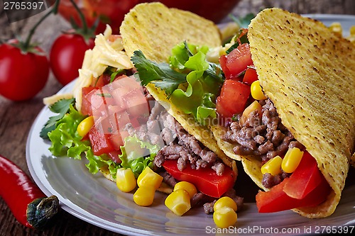 Image of Mexican food Tacos