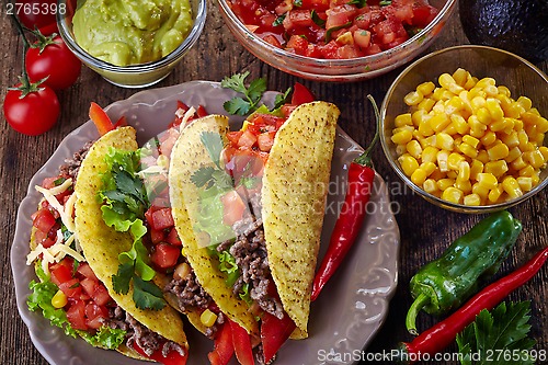 Image of Mexican food Tacos