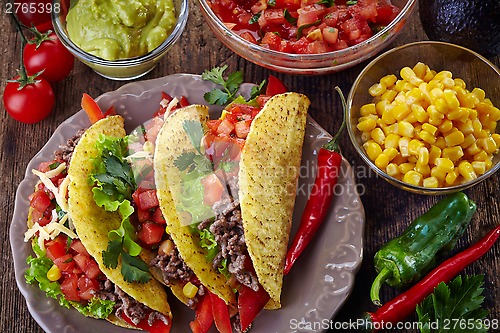 Image of Mexican food Tacos