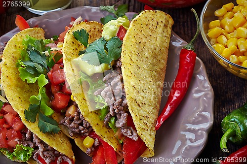 Image of Mexican food Tacos