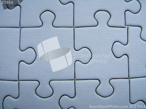 Image of Blue puzzle close-up