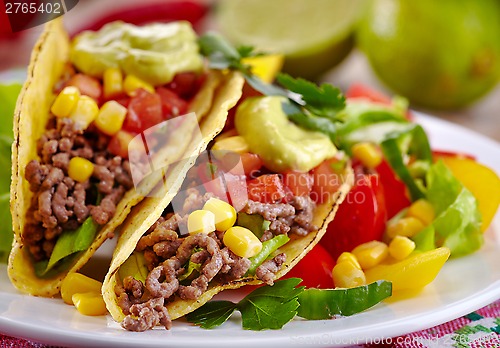 Image of Mexican food Tacos