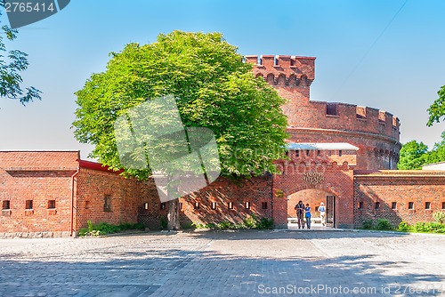 Image of Entrance to the amber museum. Kaliningrad. Russia