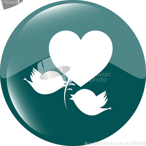 Image of Bird family web icons, web app button