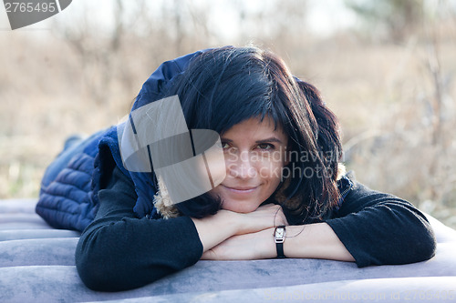 Image of Woman resting