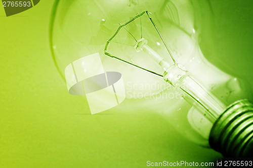 Image of Background with lit lightbulb