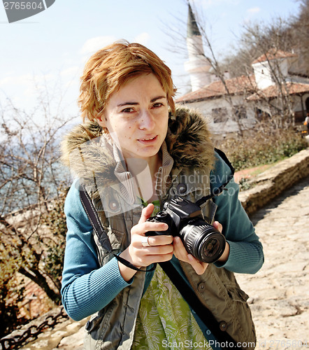 Image of Professional woman photographer 