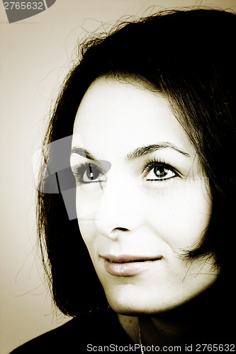 Image of Beautiful woman with great eyes.