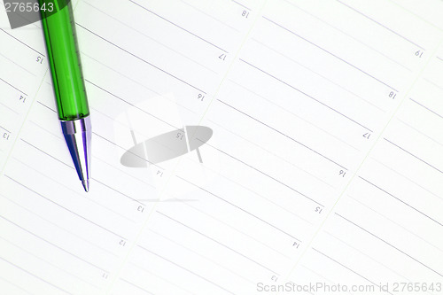 Image of Color pencil and agenda
