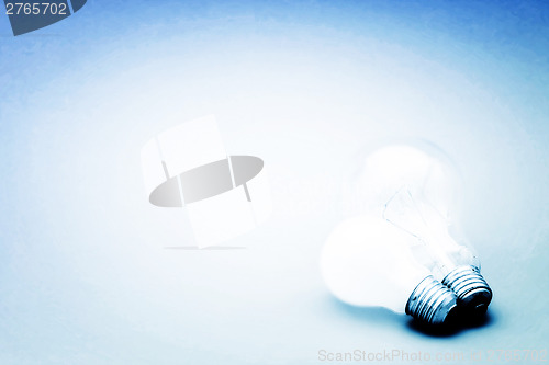 Image of Background with lit lightbulb