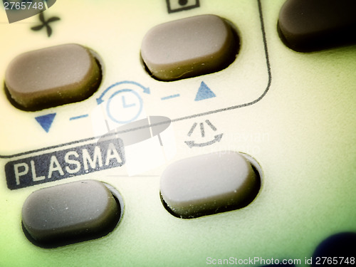 Image of Remote buttons.