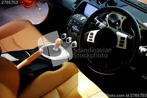 Image of Modern sport car interior