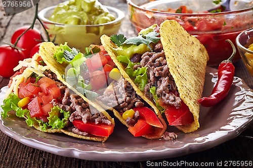 Image of Mexican food Tacos