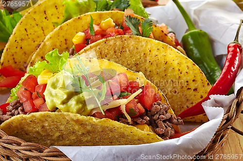 Image of Mexican food Tacos