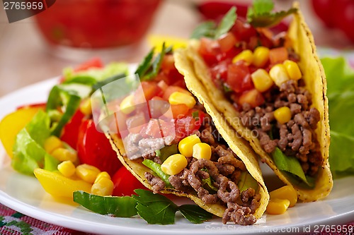 Image of Mexican food Tacos