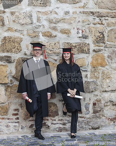 Image of Couple in the Graduation Day