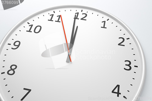 Image of Clock at noon
