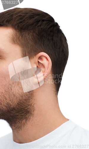 Image of close up of male ear