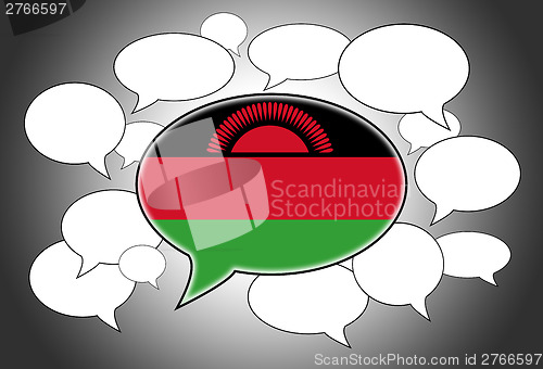 Image of Communication concept - Speech cloud