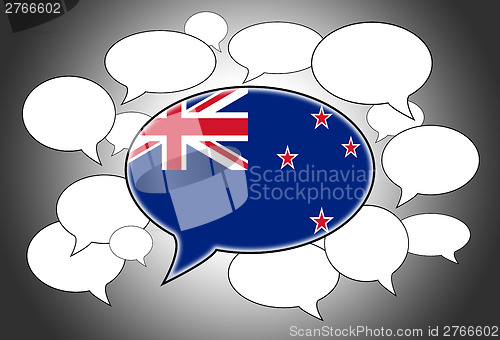 Image of Communication concept - Speech cloud