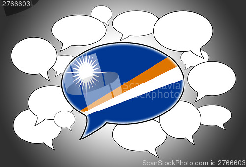 Image of Communication concept - Speech cloud