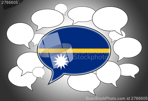 Image of Communication concept - Speech cloud