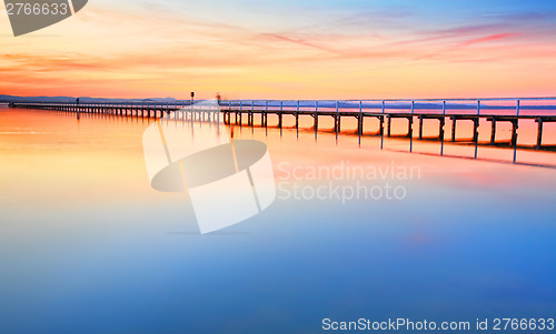 Image of Beautiful amazing sunset at Long Jetty Australia