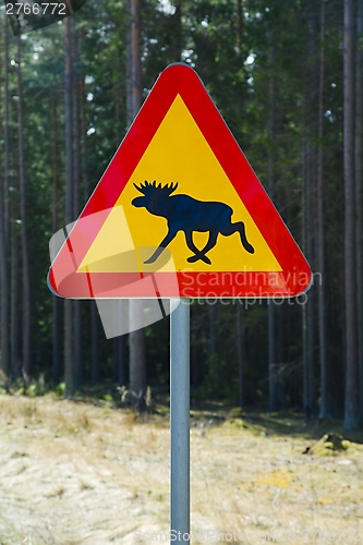 Image of Moose roadsign