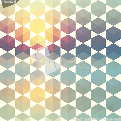 Image of Retro pattern of geometric shapes