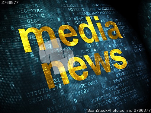 Image of News concept: Media News on digital background