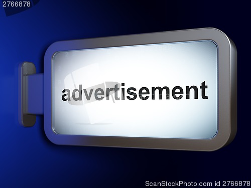 Image of Marketing concept: Advertisement on billboard background