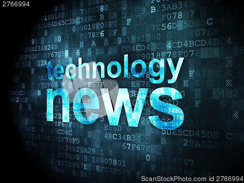 Image of News concept: Technology News on digital background