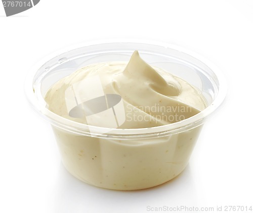 Image of Mayonnaise in a plastic bowl