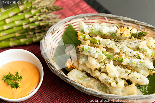 Image of Tempura Asparagus Thai Appetizer